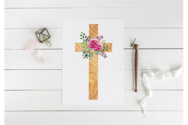 watercolor-floral-cross-clipart-wooden-cross-with-roses-png-religiou