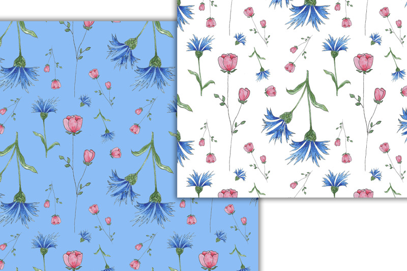 watercolor-wildflowers-pattern-seamless