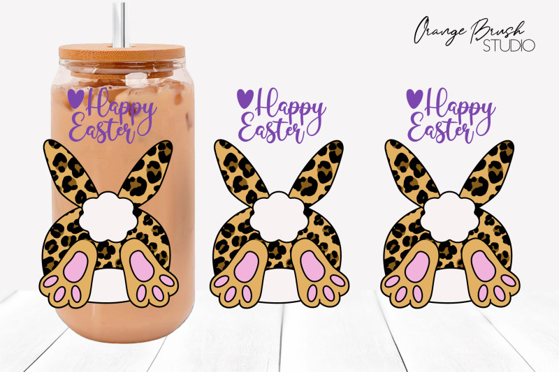 leopard-bunny-can-glass-wrap-easter-libbey-wrap-svg