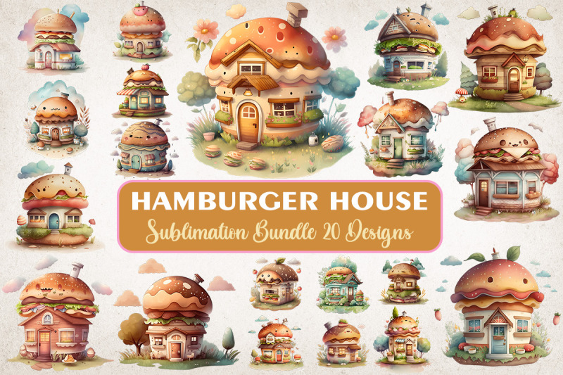 hamburger-house-watercolor-bundle