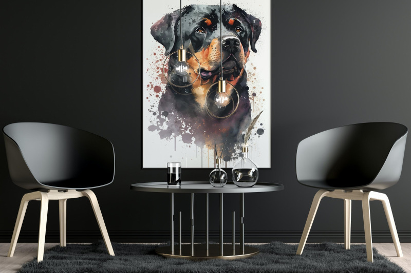 most-popular-dog-breed-watercolor-wall-art