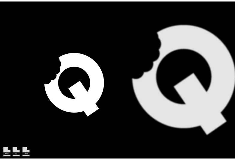 q-bite-letter-logo-unique-attractive-creative-modern-initial-q-logo-w