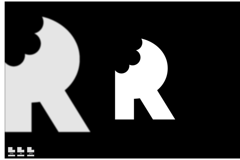 r-bite-letter-logo-unique-attractive-creative-modern-initial-r-logo-w