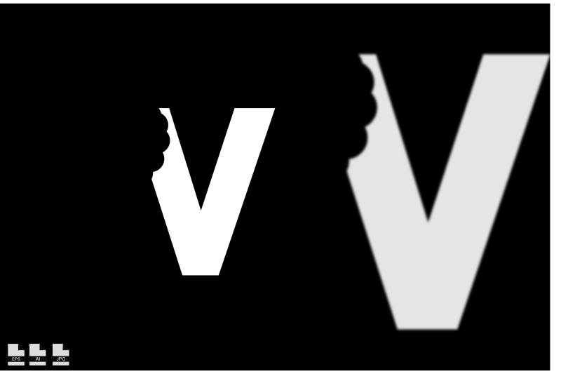 v-bite-letter-logo-unique-attractive-creative-modern-initial-v-logo-w