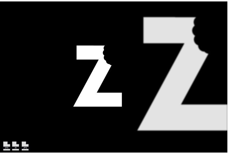 z-bite-letter-logo-unique-attractive-creative-modern-initial-z-logo-w