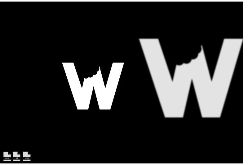 w-bite-letter-logo-unique-attractive-creative-modern-initial-w-logo-w