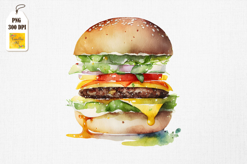 hamburger-lover-watercolor-11