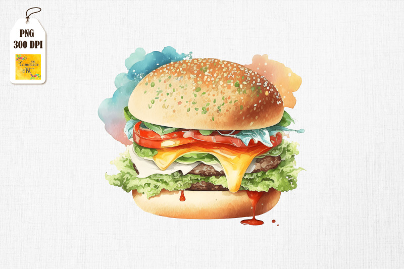 hamburger-lover-watercolor-15