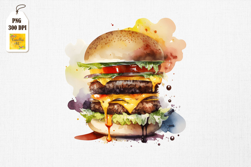 hamburger-lover-watercolor-20