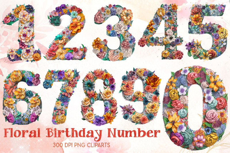 floral-birthday-number-letter-cliparts