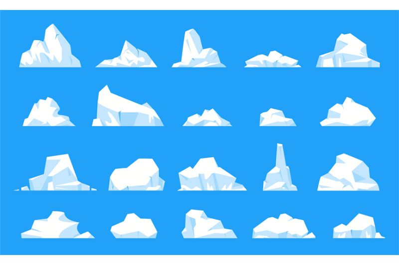 iceberg-collection-floating-ice-mountain-cartoon-glacier-in-arctic-o