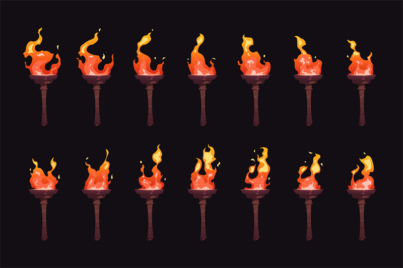 torch-burning-sequence-sprite-animation-frame-set-cartoon-medieval-f