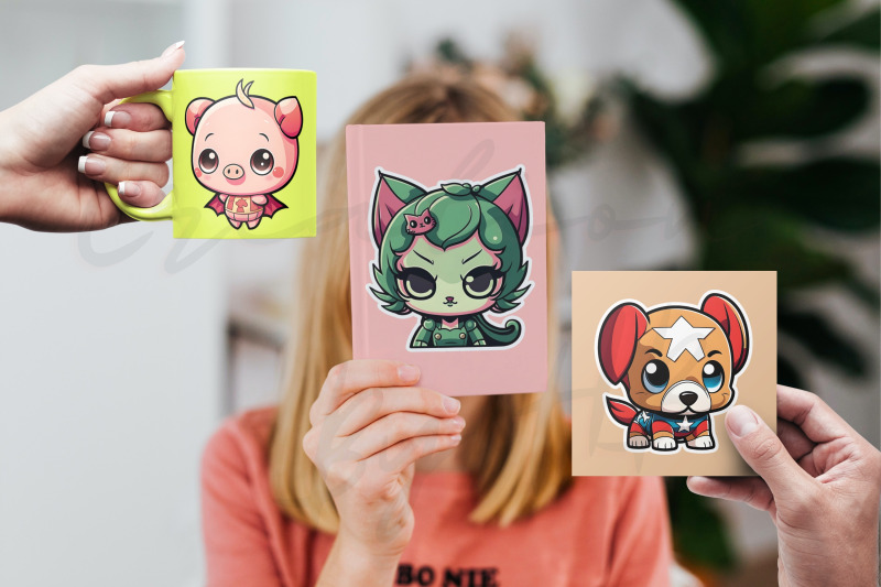 baby-animals-kawaii-super-heroes-stickers