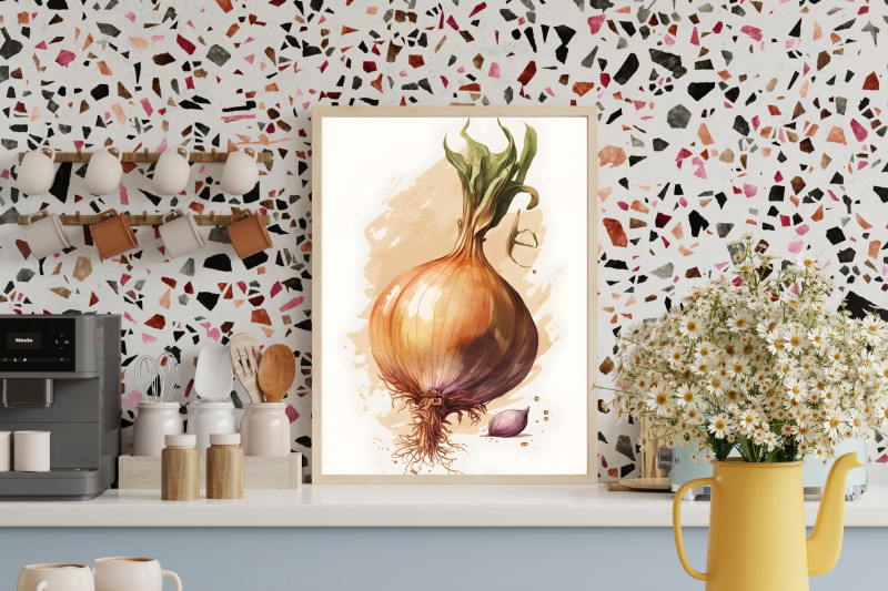 watercolor-vegetables-wall-art