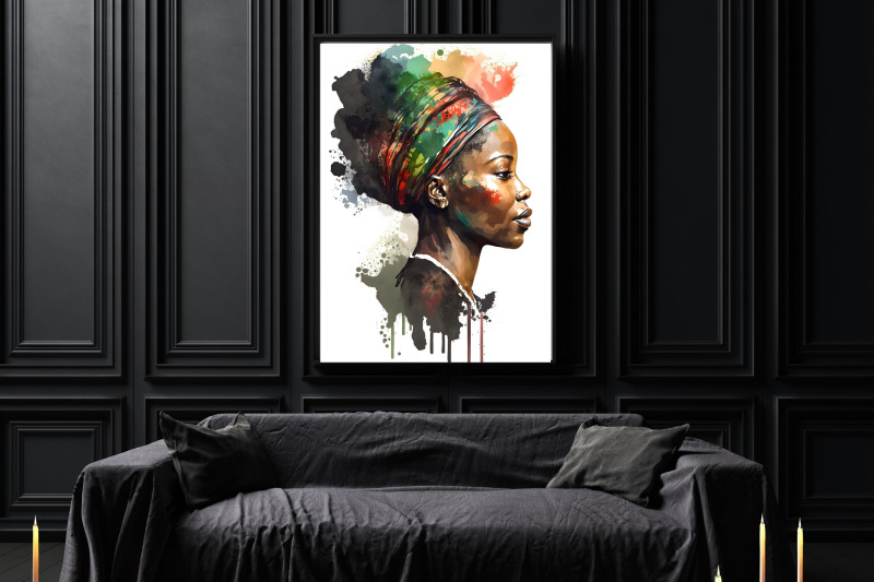 afro-women-wall-art-black-history-month-woman