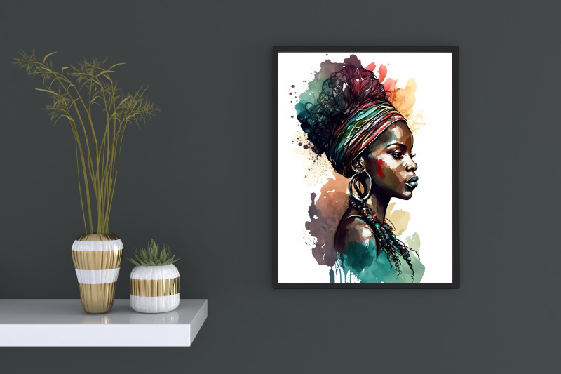 afro-women-wall-art-black-history-month-woman