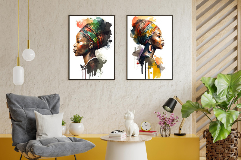 afro-women-wall-art-black-history-month-woman