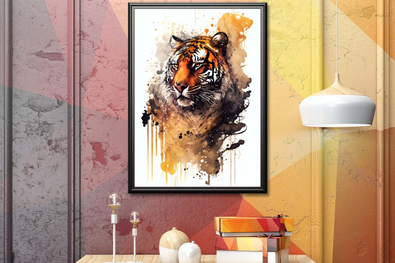 watercolor-felidae-family-animals-wall-art