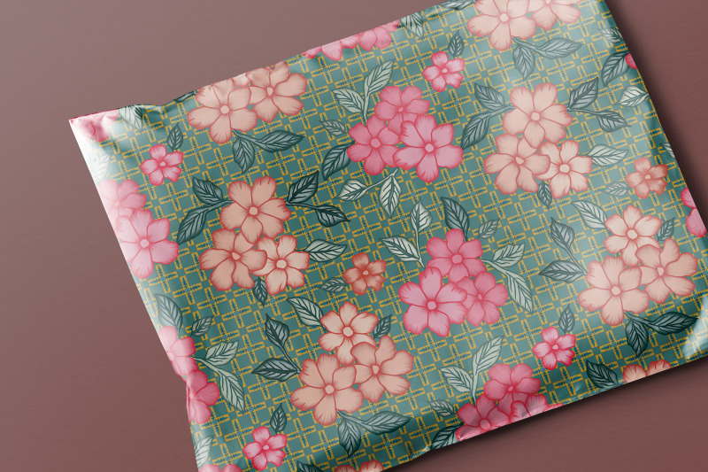 seamless-flower-geometric-pattern-digital-paper-pack