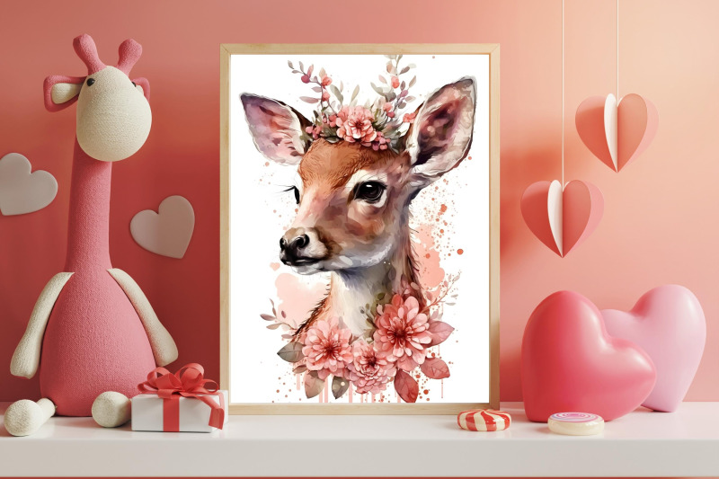 watercolor-pinky-baby-animals-nursery-wall-art