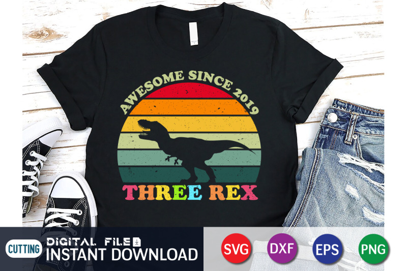 awesome-since-2019-three-rex-svg