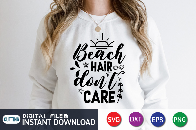 beach-hair-don-039-t-care-svg