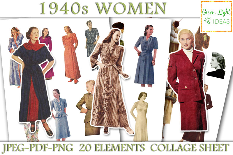 vintage-women-junk-journal-ephemera-printable-1940-fashion-girls