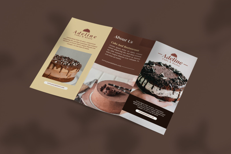 brown-cake-trifold-brochure