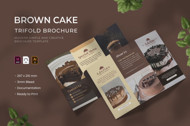 brown-cake-trifold-brochure