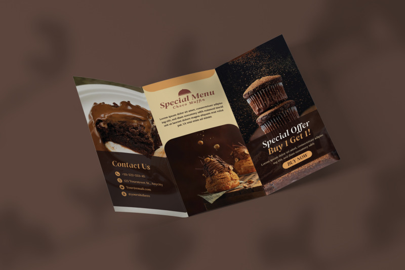 brown-cake-trifold-brochure