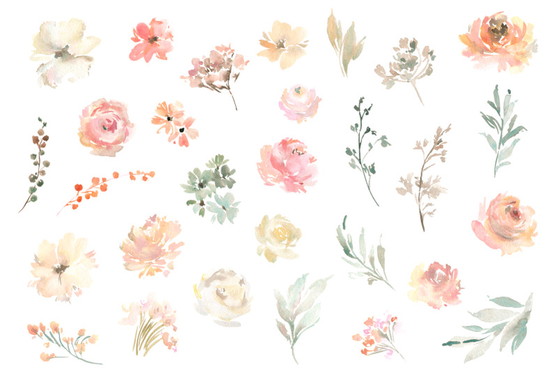 blush-pink-beige-watercolor-flowers