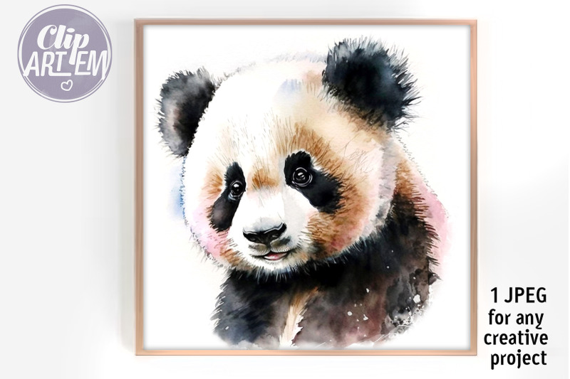 cute-little-colorful-panda-kids-wall-art-jpeg-watercolor-nursery-image