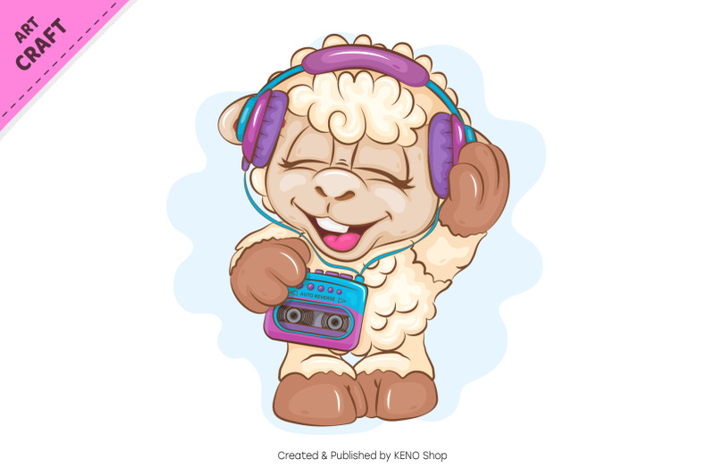 cartoon-sheep-in-headphones-clipart