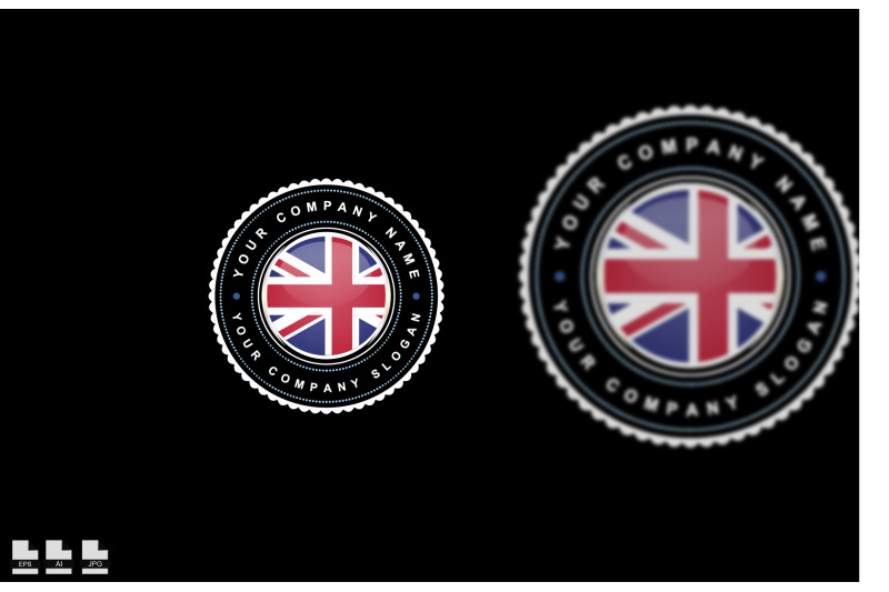 logo-design-with-united-kingdom-flag-concept-in-circle-blue-and-red-c