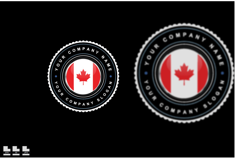 logo-design-with-canada-concept-in-circle-white-red-vintage-and-premi