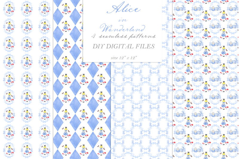 alice-in-wonderland-watercolor-clipart-diy