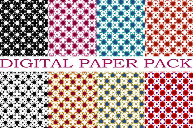 polk-dot-white-back-ground-multicolor-digital-paper-pack