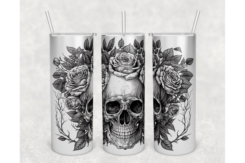 skull-and-flowers-tumbler-wraps-bundle-20-oz-skinny-tumbler-skull-png