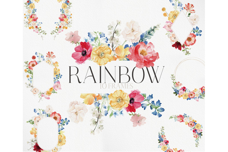 rainbow-floral