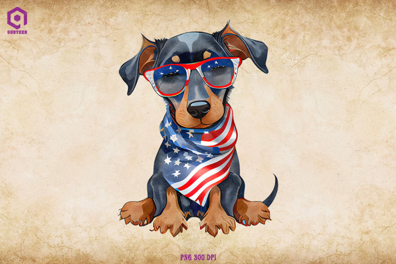 patriotic-doberman-pinscher-dog