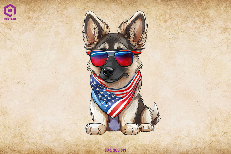 patriotic-german-shepherd-dog