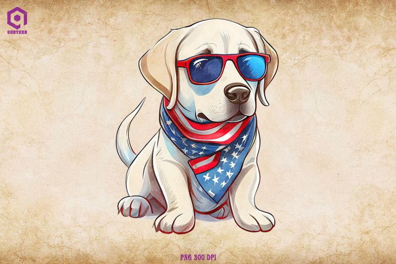 patriotic-labrador-retriever-dog