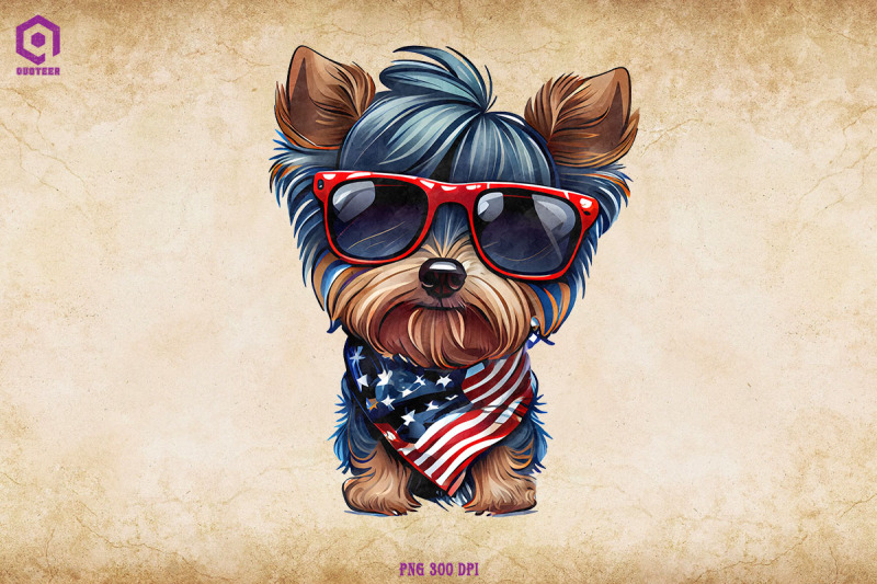 patriotic-yorkshire-terrier-dog