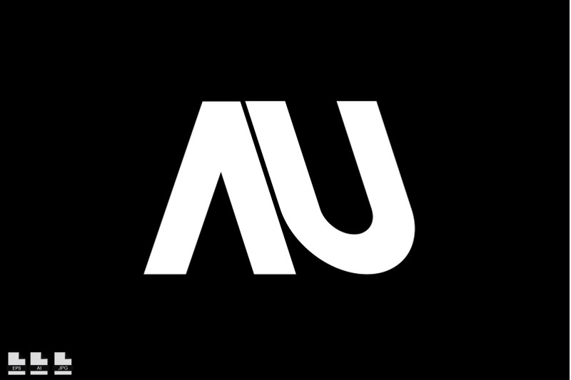 au-or-ua-letter-logo-unique-attractive-creative-modern-initial-au-ua