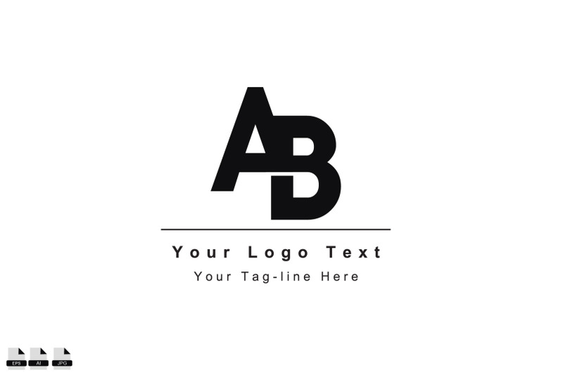 elegant-initial-ab-ba-logo-icon