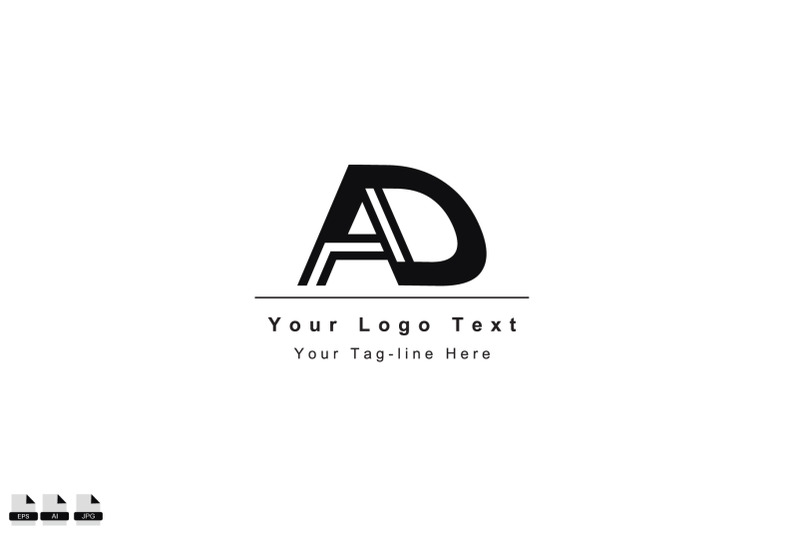 ad-or-da-letter-logo-unique-attractive-creative-modern-initial-ad-ea