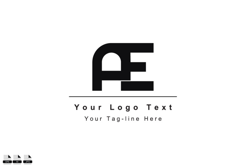 ae-or-ea-letter-logo