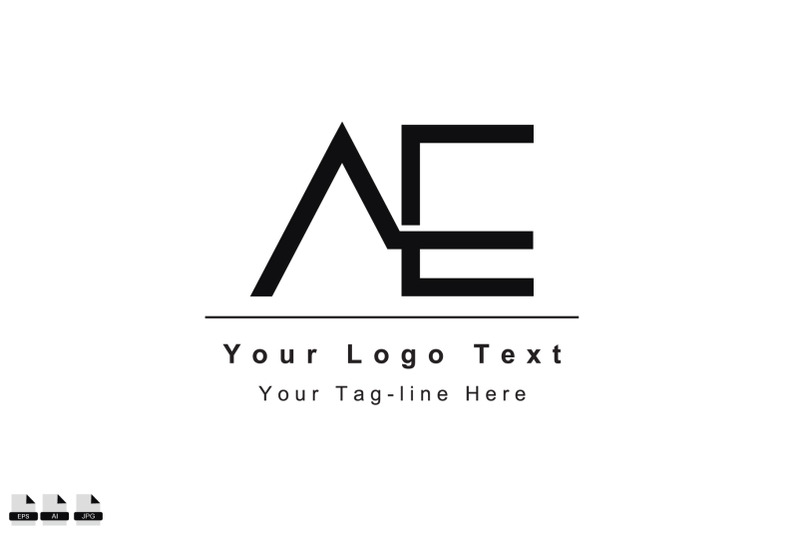 ae-ea-a-e-initial-based-letter-icon-logo