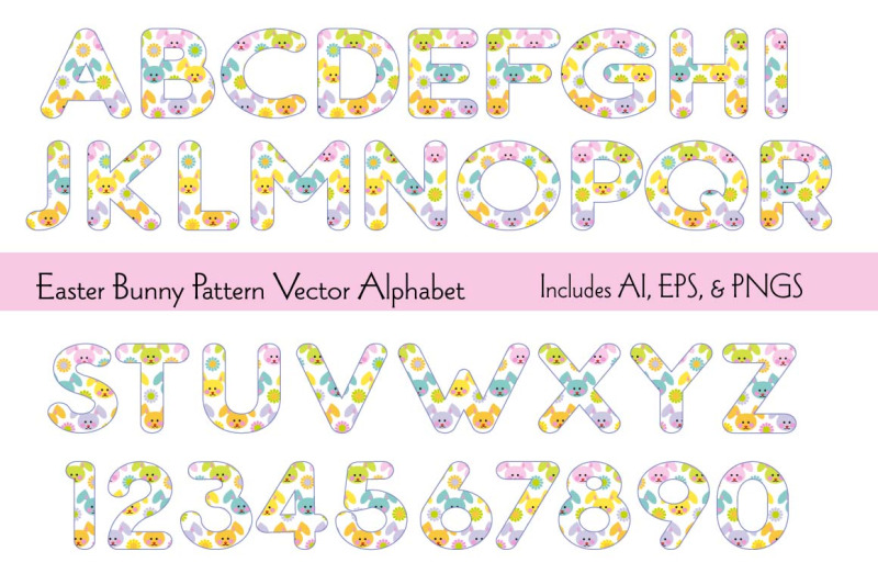 easter-bunny-pattern-vector-alphabet