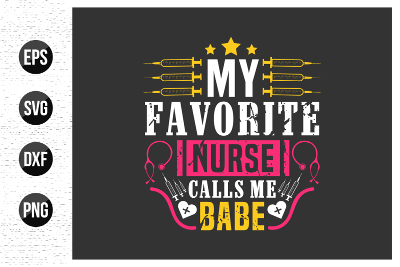 nurse-typographic-slogan-design-vector